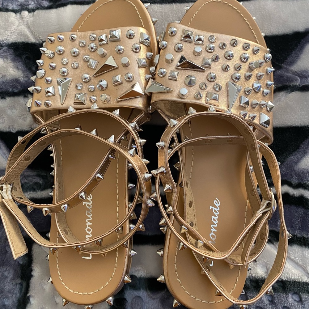 COPY - Rose gold and silver accessories sandals